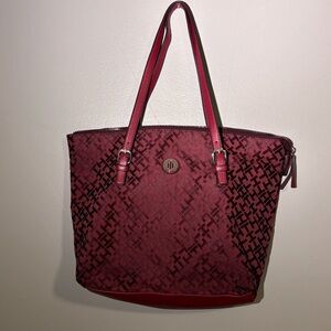 TOMMY HILFIGER Burgundy Red Shoulder Bag